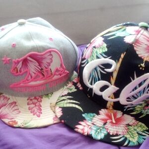 California Republic and Floral Caps